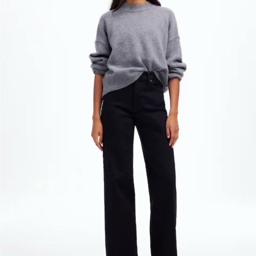 Madewell Black Wide Leg Jeans